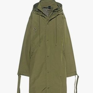Fenty X Puma Oversized Olive Rain Jacket